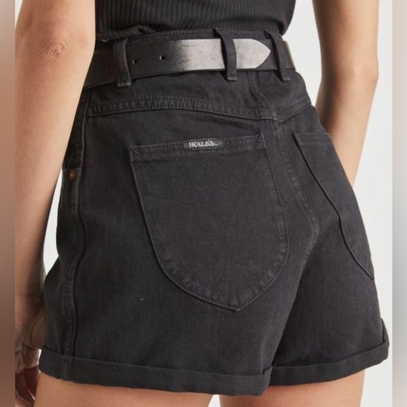ROLLA'S Pants - Rolla’s Dusters High Rise Relaxed Denim Shorts | Charcoal/Washed Black | Size 24